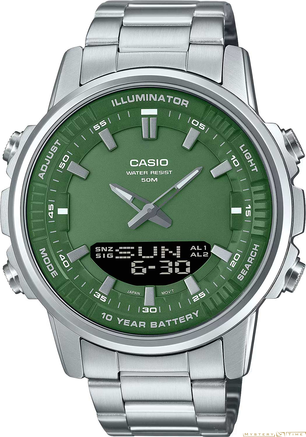 Часы японские наручные мужские кварцевые на браслете Casio AMW-880D-3A