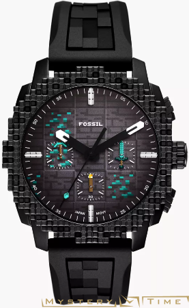 Часы американские наручные мужские кварцевые на ремне Fossil LE1205 Minecraft Limited Edition