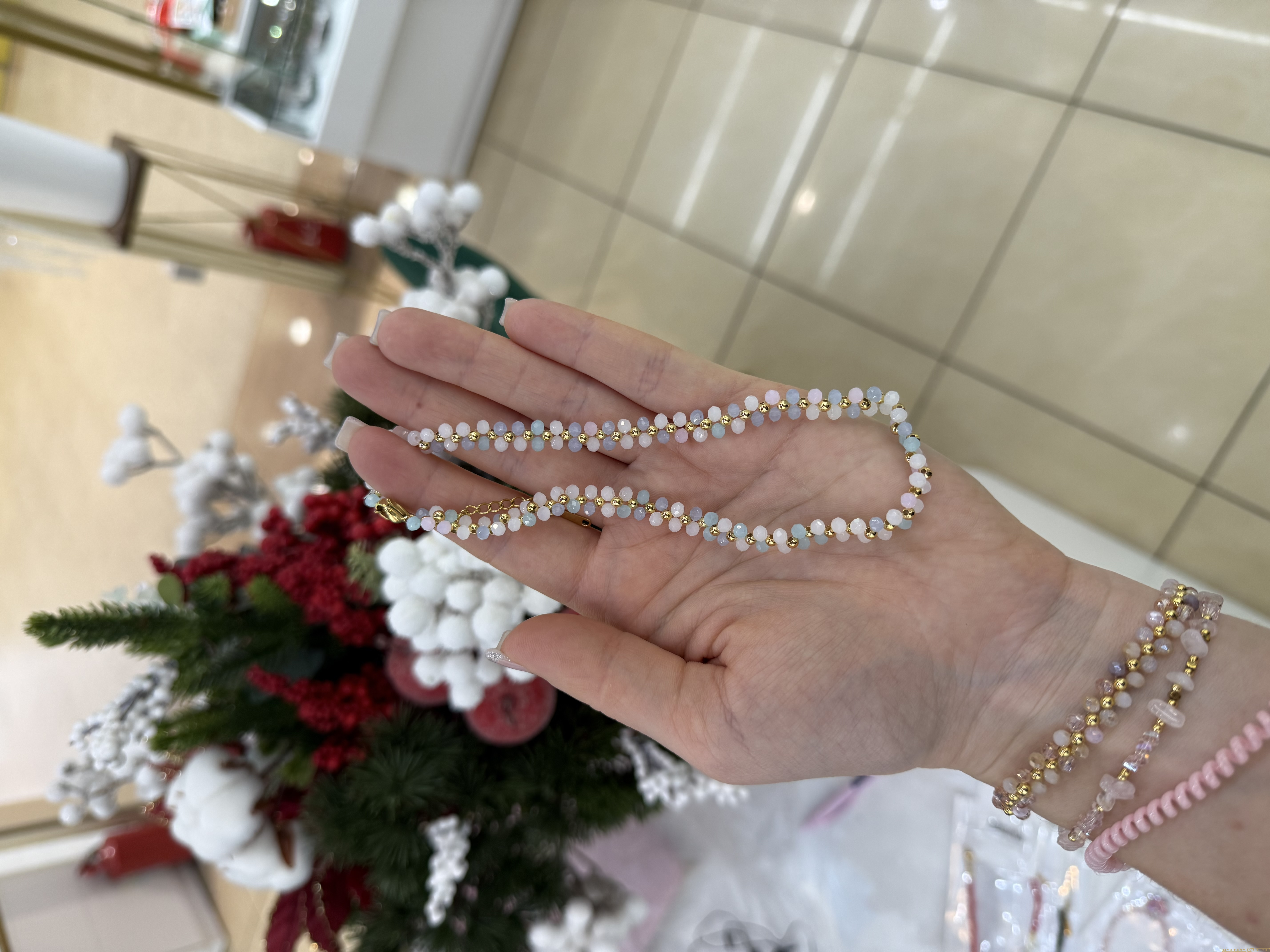 Чокер бисер клевер